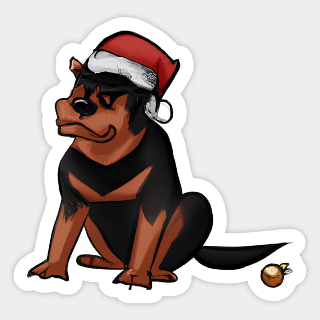 Cute Rottweiler Drawing Sticker by Play Zoo